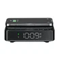 Aiwa CR-30BK Reloj Despertador Digital con Radio FM, Alarma, Carga Inalámbrica 5W, Color Negro