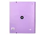 Antartik Carpeta con Recambio A4 Cuadro 5mm Forrada 4 Anillas 40mm Redondas con Solapa Color Lavanda
