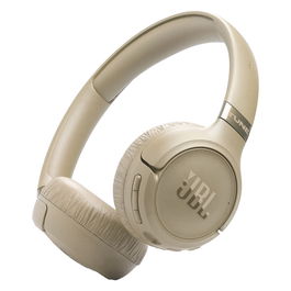 JBL Tune 680NC Auriculares Bluetooth Diadema con Cancelación Activa de Ruido (ANC) - Conectividad Inalámbrica y Alámbrica, 50h Autonomía, Plegables, Color Beige