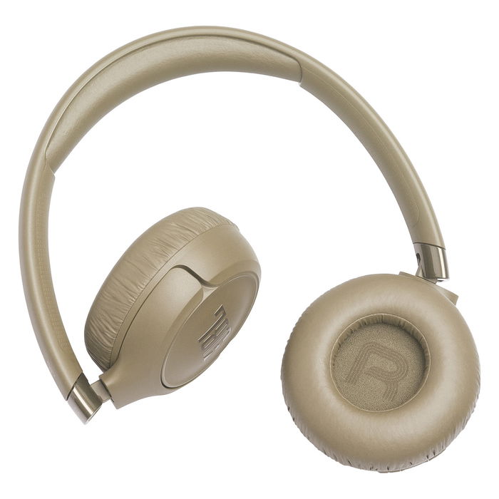 JBL Tune 680NC Auriculares Bluetooth Diadema con Cancelación Activa de Ruido (ANC) - Conectividad Inalámbrica y Alámbrica, 50h Autonomía, Plegables, Color Beige