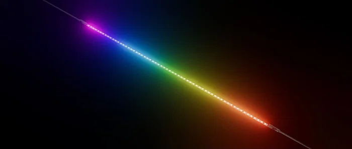 HYTE LS10 Universal Tira LED Multicolor Azul, Verde, Rojo Tipo-C con base adhesiva e imán - 3 tiras - Modelo acc-hyte-ls10-b-3