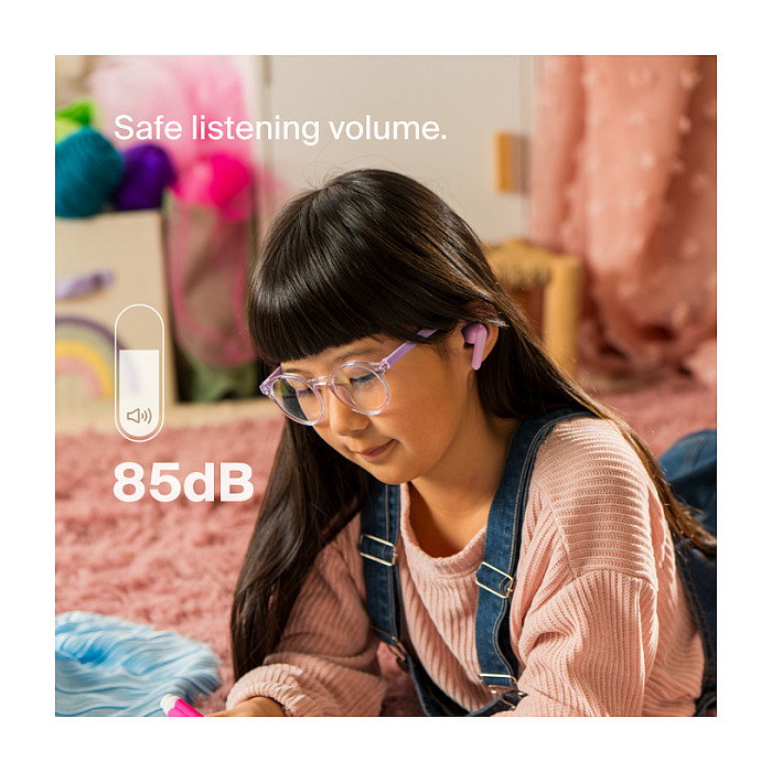 Belkin SoundForm Nano 2 Auriculares Inalámbricos para Niños con Estuche de Carga, IPX5, Bluetooth 5.3, Rosa - Ref. AUC011btPK