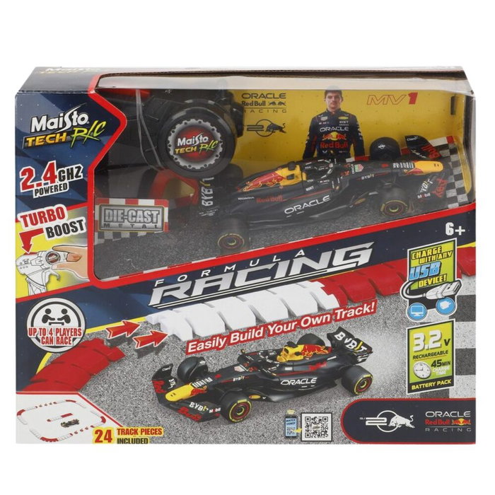 Maisto Coche Red Bull Racing RB20 Radio Control Escala 1:41 6 Funciones +6 Años Maisto Coche Red Bull Racing RB20 Radio Control Escala 1:41 6 Funciones +6 Años