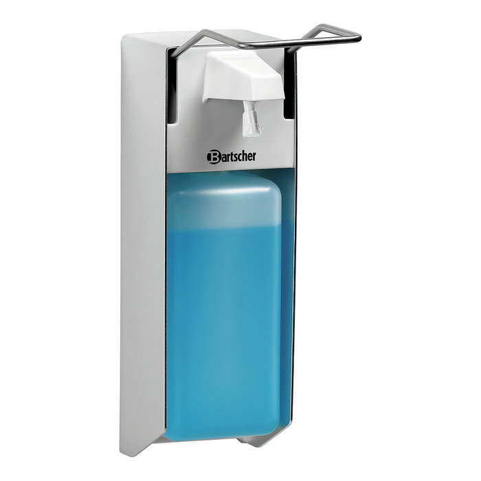 Bartscher Dispensador de desinfectante PS 0,9L-W 850019, 0,9 l, plata y blanco Bartscher Dispensador de desinfectante PS 0,9L-W 850019, 0,9 l, plata y blanco