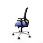 PIQUERAS Y CRESPO Silla de oficina Cilanco con mecanismo Sincro/Traslack, Azul claro y Negro