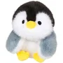 Peluche de Pingüino Floppy Choopy - 22 cm - Negro / Blanco / Gris - Ref. AABOK76105