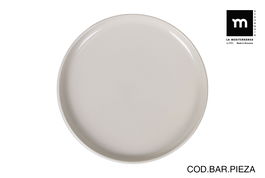 La Mediterranea Fuente Redonda Ivory Nordic Bril Ø27 cm (6 Unidades)