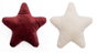 DKD Home Decor Cojines de Terciopelo en Surtido Burdeos y Blanco