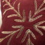 DKD Home Decor Cojines de Terciopelo en Surtido Burdeos y Blanco