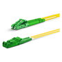 EQUIP 255104 Cable de conexión óptico Patchkabel, E2000/APC -> LC/APC, Duplex Monomodo OS2, 7 m, Color Amarillo, para Fibra de 9/125 µm
