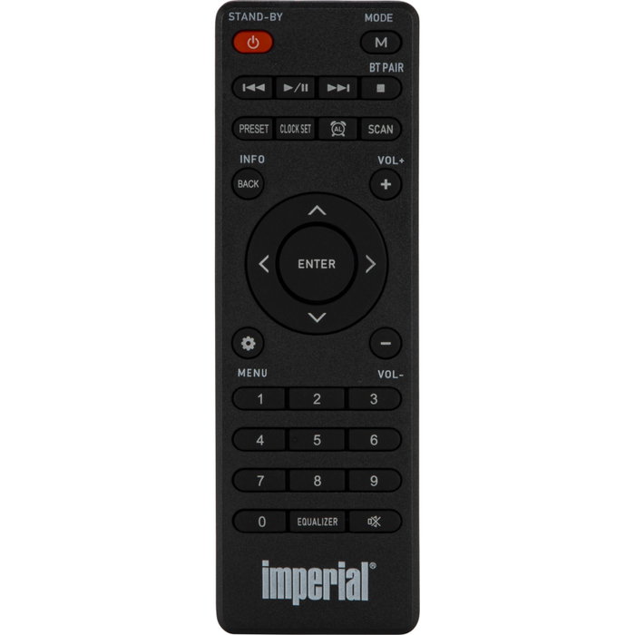 Imperial DABman-120BK Radio DAB+ con Bluetooth y Carcasa de Madera Negra