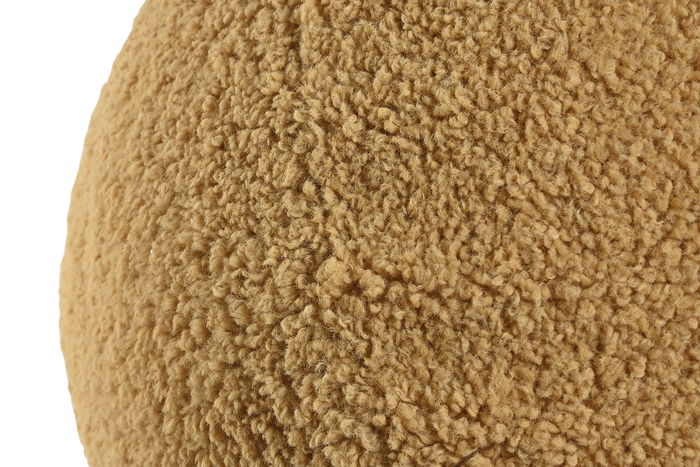 DKD Home Decor Cojin Suelo Boho Bucle 1c24 Mostaza 50 x 50 x 40 cm