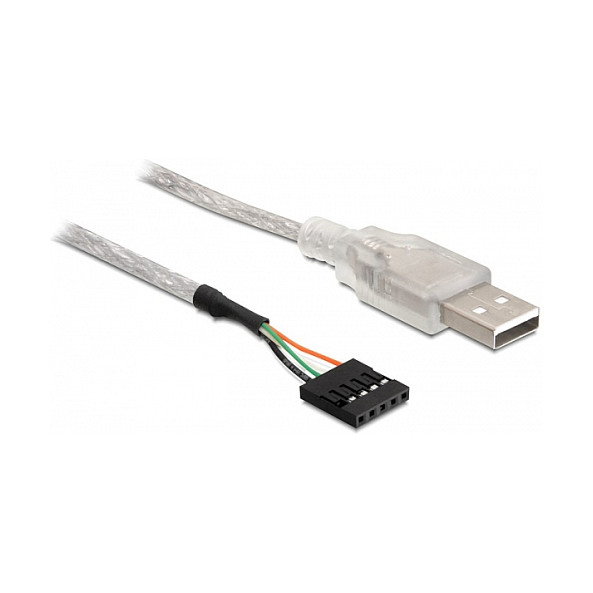 DeLOCK Cable USB 2.0-A macho a pin header Plata DeLOCK Cable USB 2.0-A macho a pin header Plata
