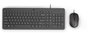 HP 150 Combo de teclado y ratón con cable, Negro