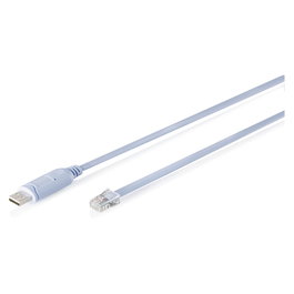 Digitus Cable Adaptador de Consola USB 2.0 a RJ45 con Chipset FTDI, 180 cm