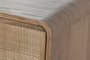DKD Home Decor Cómoda Tropical Natural Roble, Ratán, MDF 45 x 81 x 182 cm
