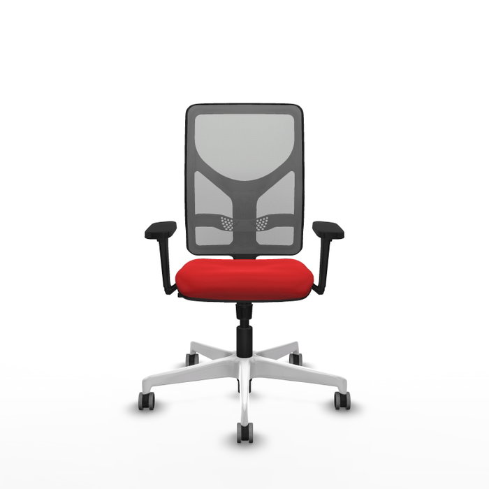 PIQUERAS Y CRESPO Silla de oficina Motilla con mecanismo Sincro, Rojo y Gris PIQUERAS Y CRESPO Silla de oficina Motilla con mecanismo Sincro, Rojo y Gris