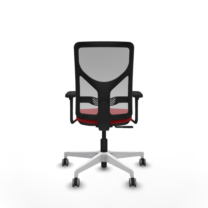PIQUERAS Y CRESPO Silla de oficina Motilla con mecanismo Sincro, Rojo y Gris PIQUERAS Y CRESPO Silla de oficina Motilla con mecanismo Sincro, Rojo y Gris