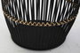 DKD Home Decor Set de 3 Cestas de Bambú Negro y Natural