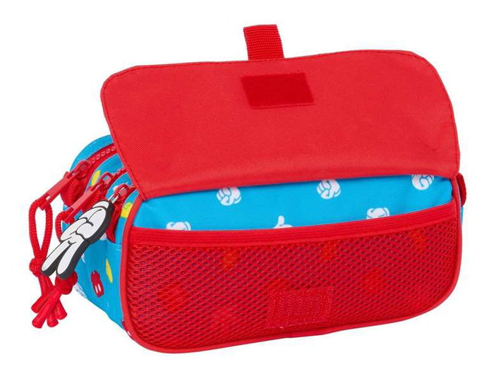 Portatodo Doble Mickey Mouse Clubhouse Fantastic Azul Rojo 21,5 x 10 x 8 cm