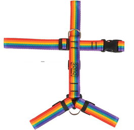 Bub'S Arnes Not Pull Rainbow T-L 25mm, 43-74cm Cuello, 59-94cm Torso