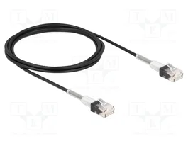 DeLOCK Cable de red RJ45 Cat.6A UTP Slim 2 m negro