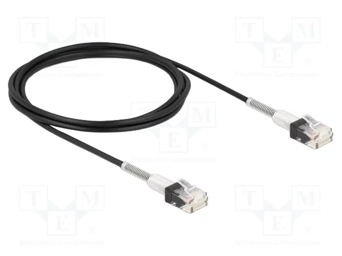DeLOCK Cable de red RJ45 Cat.6A UTP Slim 2 m negro DeLOCK Cable de red RJ45 Cat.6A UTP Slim 2 m negro