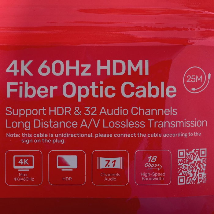 Unitek Cable óptico HDMI 2.0 AOC 4K 60Hz 25 m
