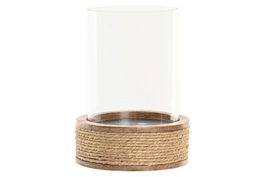DKD Home Decor Portavela Cottage Marrón 12 x 17 x 12 cm