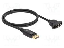 DeLOCK Cable DisplayPort 1.4 8K 30 Hz Macho a Hembra 1 m Negro