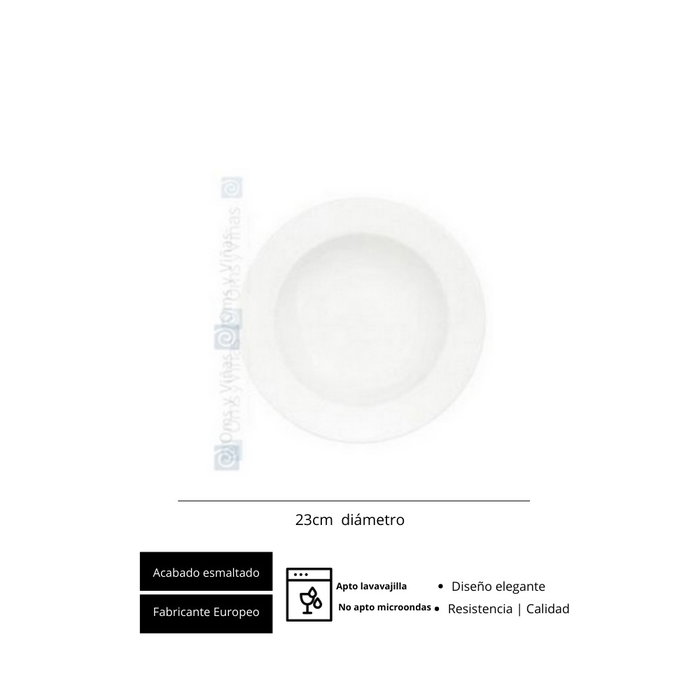 Villeroy & Boch Plato R.geo Blanco 23 cm Sopa (Set de 12) Villeroy & Boch Plato R.geo Blanco 23 cm Sopa (Set de 12)