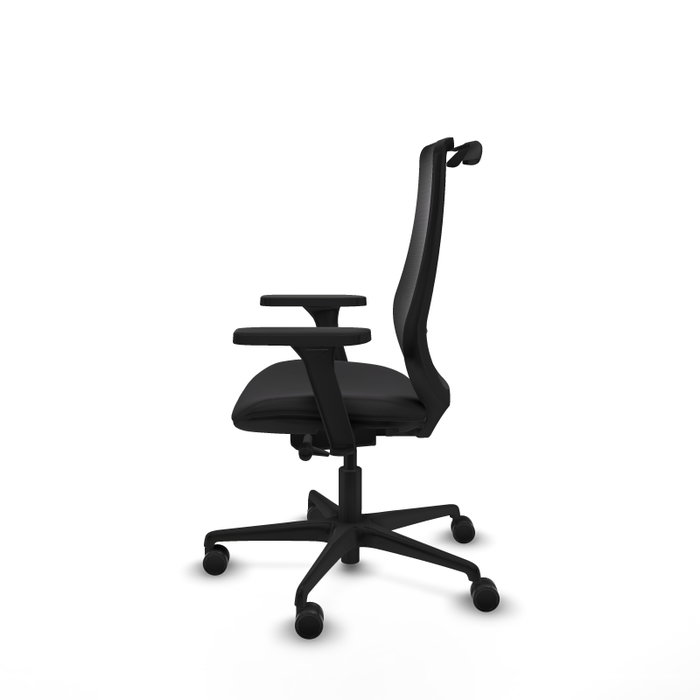 PIQUERAS Y CRESPO Silla de oficina Mardos Negra con mecanismo Sincro/Traslack