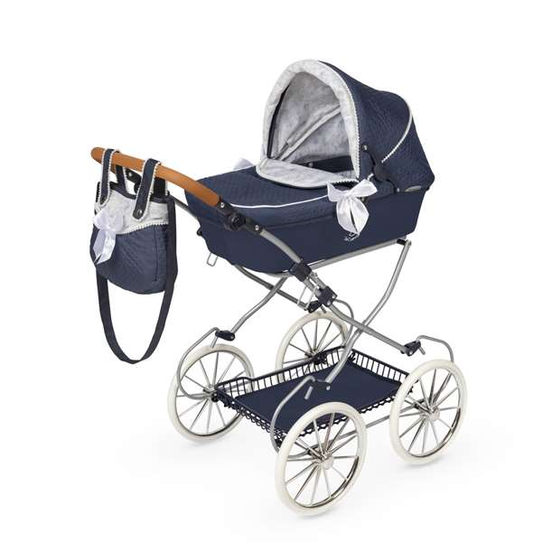 Decuevas Coche de Muñeca Plegable con Bolso Vintage para Muñecas de hasta 48 cm Decuevas Coche de Muñeca Plegable con Bolso Vintage para Muñecas de hasta 48 cm