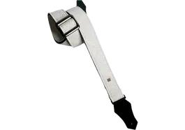 GETM Correa Guitarra Bajo Ariel White Polipiel Nailon Cuero Blanco Ajustable 165cm