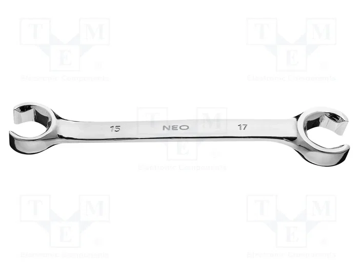 NEO TOOLS Llave de anillo semiabierto bilateral 15mm-17mm NEO TOOLS Llave de anillo semiabierto bilateral 15mm-17mm