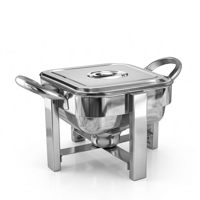 Venus Mini Chafing Dish para Buffet - 14 x 14 cm - Acero Inoxidable Color Plata Venus Mini Chafing Dish para Buffet - 14 x 14 cm - Acero Inoxidable Color Plata