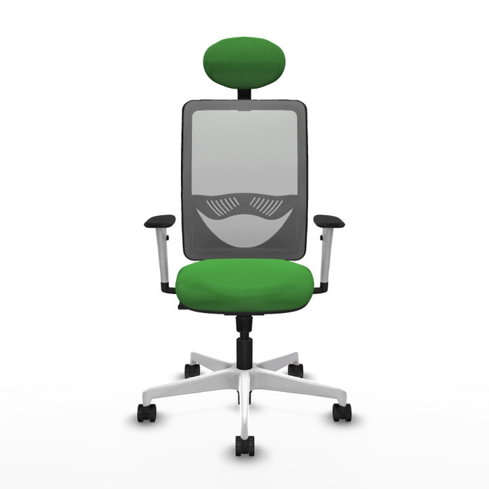 PIQUERAS Y CRESPO Silla de oficina Zulema con mecanismo Sincro, verde y gris PIQUERAS Y CRESPO Silla de oficina Zulema con mecanismo Sincro, verde y gris
