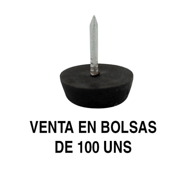 HERRAJES ALK Otto Deslizante Quitarruido Ø15 Ø17 Y Ø20 (Bolsa De 100) Acabado Blanco