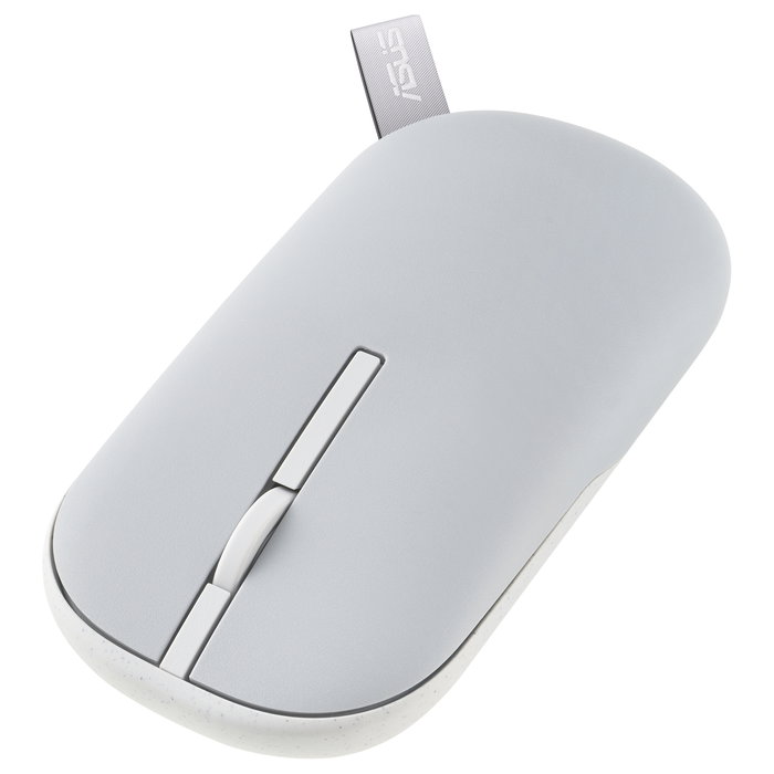 ASUS Marshmallow Mouse MD100 Ratón óptico inalámbrico RF+Bluetooth 1600 DPI Gris