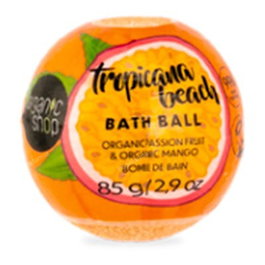 ORGANIC SHOP Bomba de Baño de Fruta de la Pasión y Mango Orgánicos Tropicana Beach, 85 G