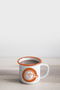 Privilege Mug Esmaltada Blanca con Frases 150ml - 6.8 cm ancho x 8.5 cm largo x 6 cm alto (24 Unidades)