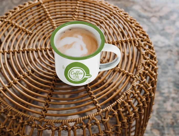 Privilege Mug Esmaltada Blanca con Frases 150ml - 6.8 cm ancho x 8.5 cm largo x 6 cm alto (24 Unidades)