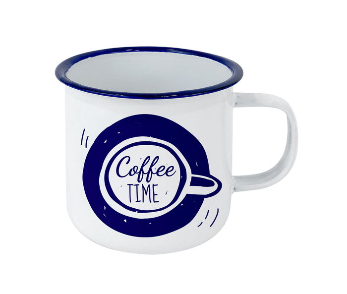 Privilege Mug Esmaltada Blanca con Frases 150ml - 6.8 cm ancho x 8.5 cm largo x 6 cm alto (24 Unidades)