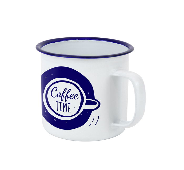 Privilege Mug Esmaltada Blanca con Frases 150ml - 6.8 cm ancho x 8.5 cm largo x 6 cm alto (24 Unidades)