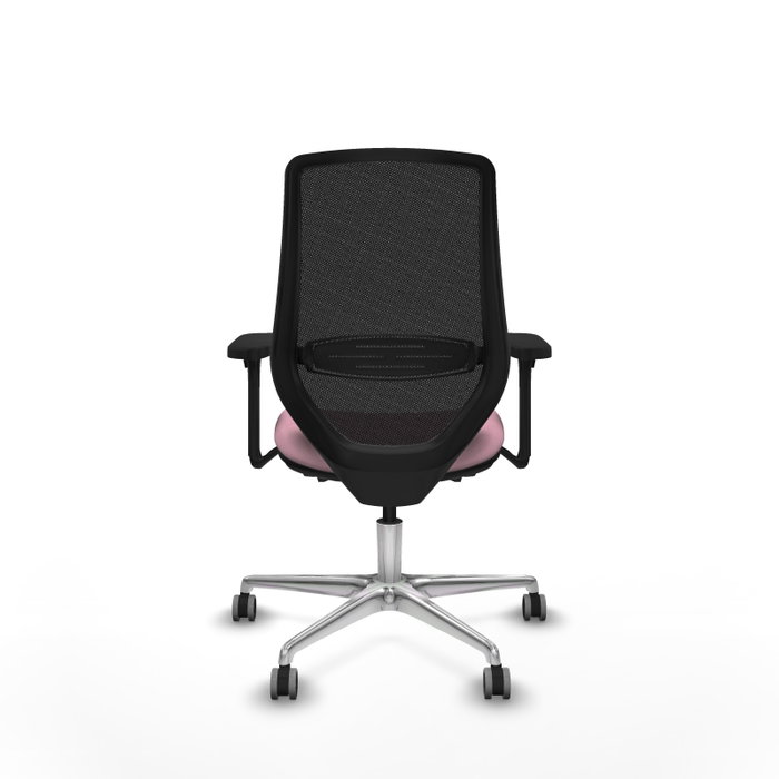 PIQUERAS Y CRESPO Silla de oficina Mardos Rosa y Negro con Brazos 3D PIQUERAS Y CRESPO Silla de oficina Mardos Rosa y Negro con Brazos 3D