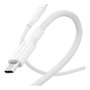 PanzerGlass Racing 60W USB-C a USB-C de 2M, Blanco/Plata