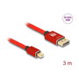 DeLOCK Cable Mini DisplayPort a DisplayPort 8K 60 Hz 3 m Rojo Metal