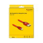 DeLOCK Cable Mini DisplayPort a DisplayPort 8K 60 Hz 3 m Rojo Metal