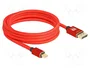 DeLOCK Cable Mini DisplayPort a DisplayPort 8K 3 m Rojo Metal