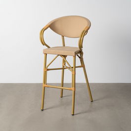 Taburete Beige Aluminio-Textileno 57 X 62 X 111 cm